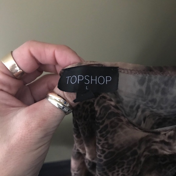 TopShop Leopard Jumpsuit sz Large - Picture 5 of 5